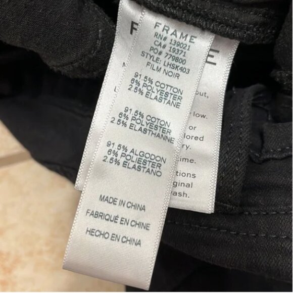 FRAME DENIM Le High Skinny size 31 black - Picture 12 of 12